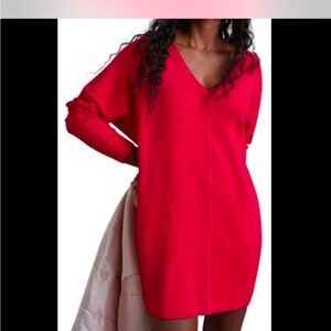 Saturday Sunday Anthropologie Chrissy Sweater Dress- MAUVE NOT RED!